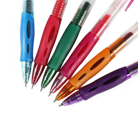 Retractable Gel Pen 0.7MM Comfort Rubber Grip