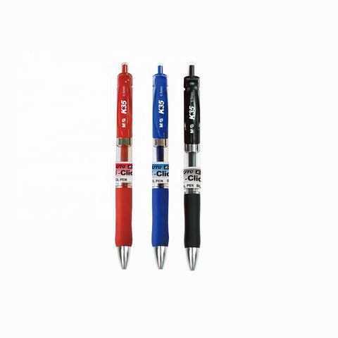 Retractable Gel Pen Super Smooth Comfort Rubber Grip 0.5MM Best Selling