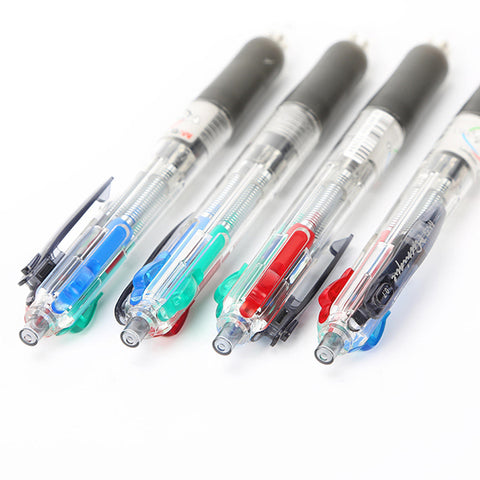 4 colors in 1 Ball Pen 0.7mm Retractable, Comfort rubber grip