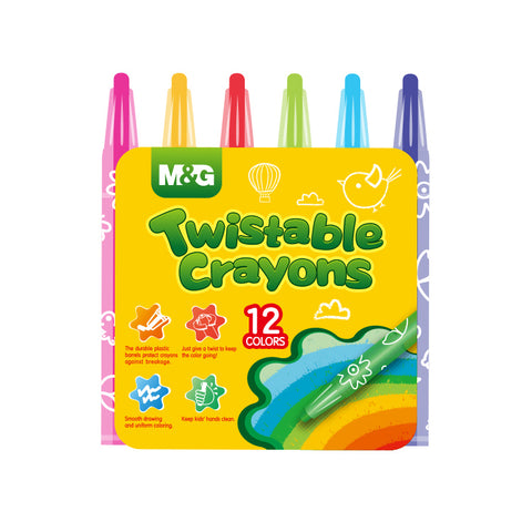 12 pack propelling twist crayons assortetd