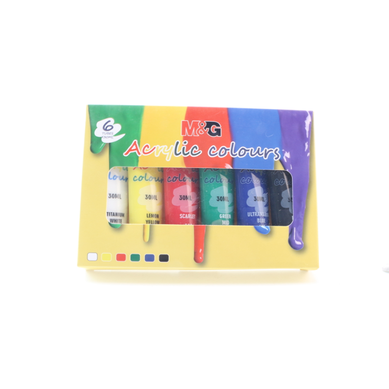 30ML Acrylic Paint Set of 6 Colors