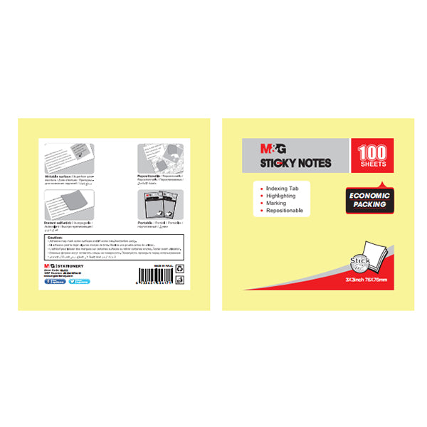 3"x3" Economic Pack Sticky Notes 76*76mm